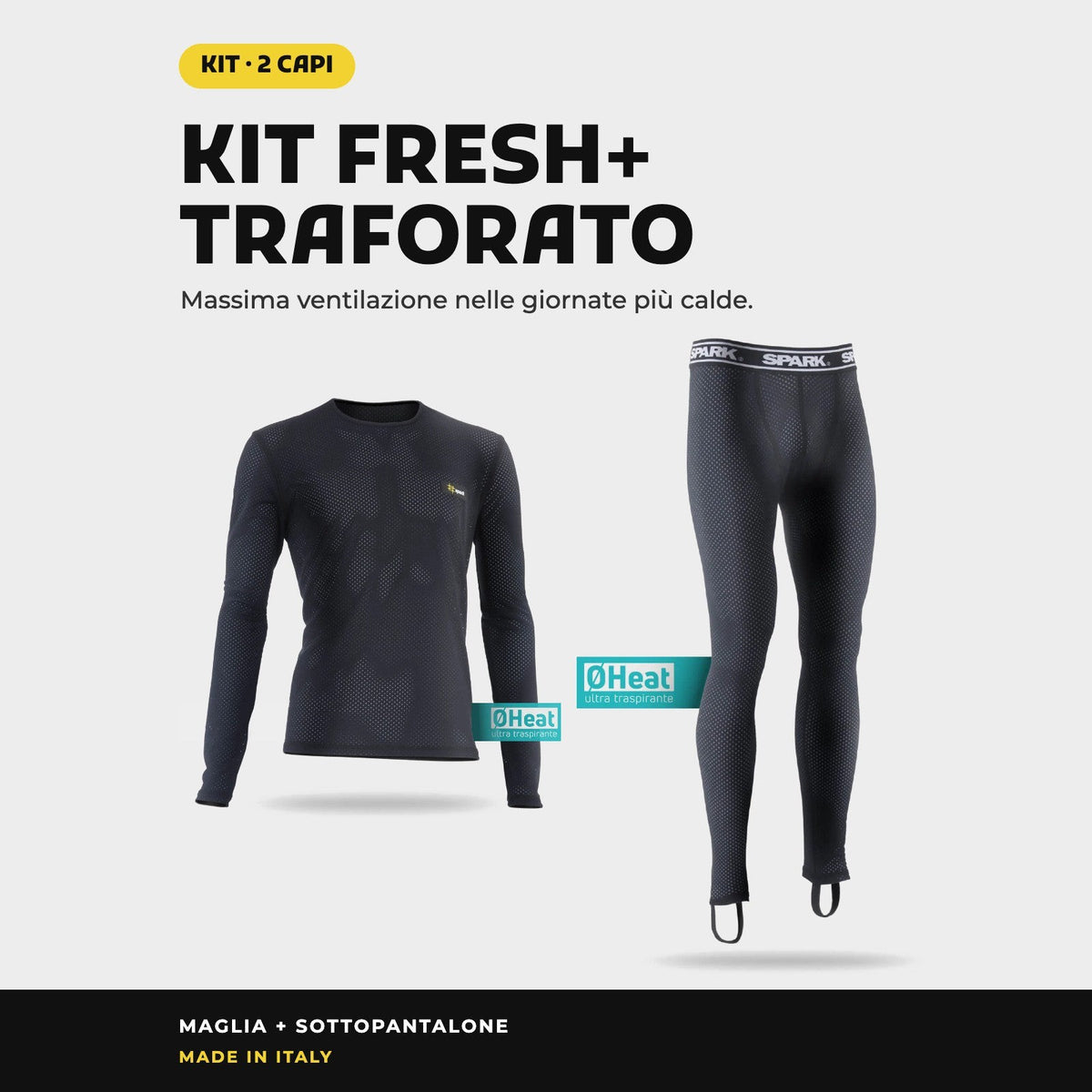 Kit Fresh+ Traforato: maglia e sottopantalone